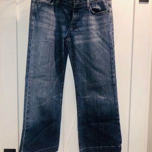 7 For All Mankind cropped denim jeans